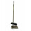 Upright Dustpan Brush Set Long Handle Grey Broom 2