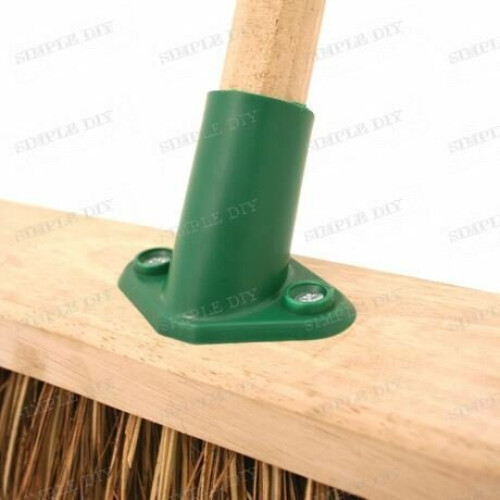 Plastic Broom Bracket Sweeping Brush Support Stay for 15/16" Shaft Handle 2 Hole 1