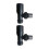 Modern Angled Radiator Valve MATT BLACK 1