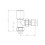 Modern Angled Radiator Valve MATT BLACK 2