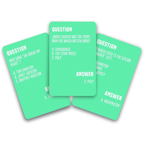 Gift Republic Totally 90's Decade Trivia Card Game 1