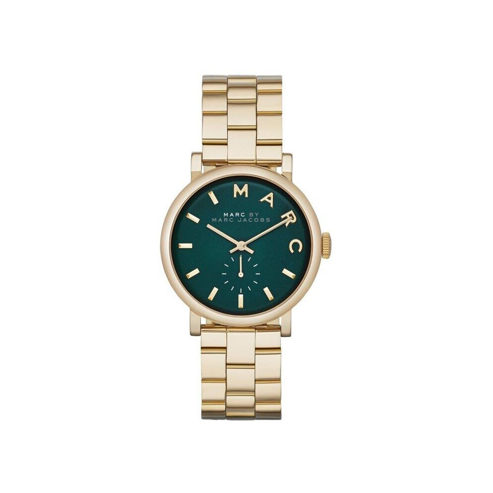 Marc Jacobs Mbm3245 Baker Green Dial Gold-Tone Ladies Watch