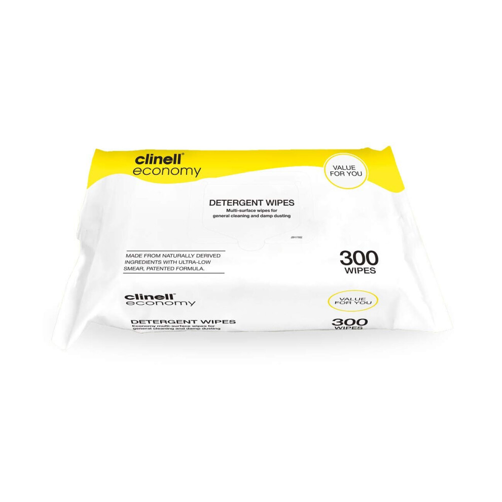 Clinell Detergent Wipes Pack Of 300