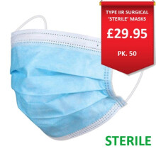 Type 2R Surgical 'Sterile' Face Masks x 50