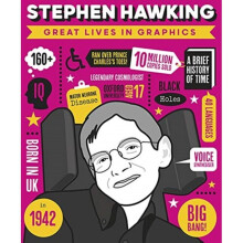 Great Lives in Graphics Stephen Hawking by Books Button