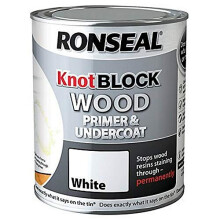 Ronseal Knot Block Primer and Undercoat, White, 2.5 Litre