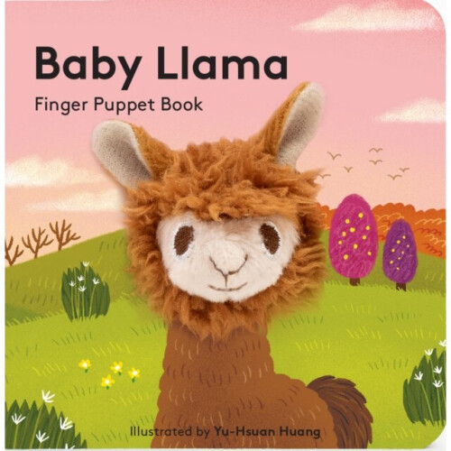Libro per neonati - Baby Llama - Marionetta da dito integrata - Storia confortante - Nero