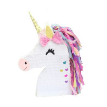 Large Unicorn Pinata Head Traditional Childrens Birthday Party Game