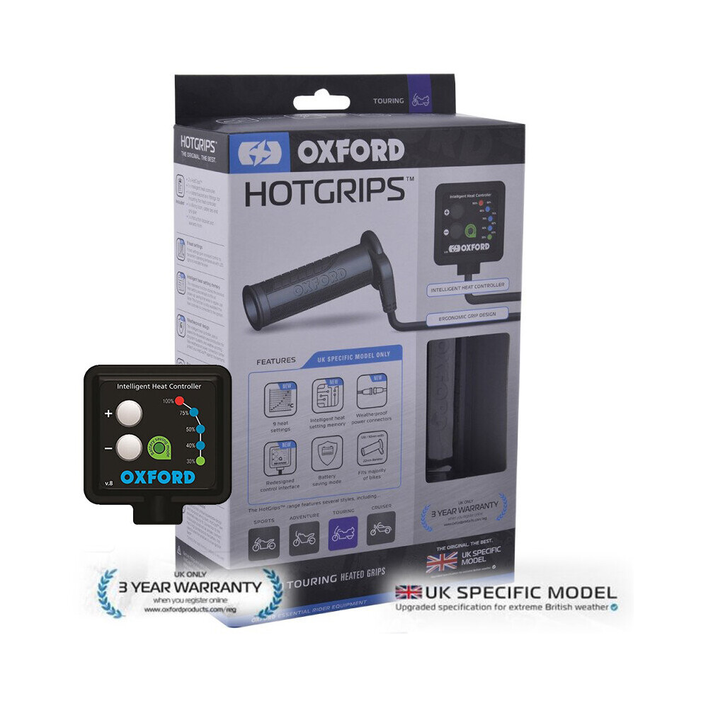 Oxford El691uk Touring Heated Grips Hotgrips Motorcycle 5030009097478
