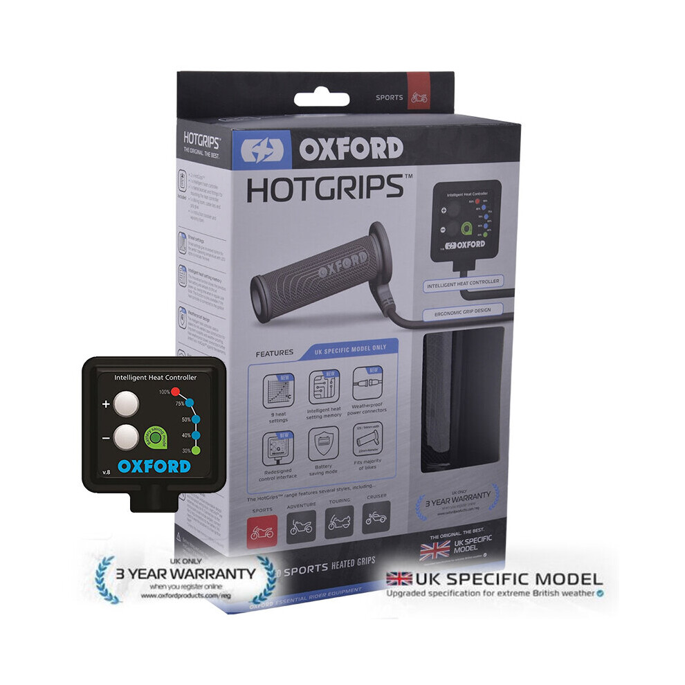 Oxford El692uk Sports Heated Grips Hotgrips Motorcycle Bike 5030009097485