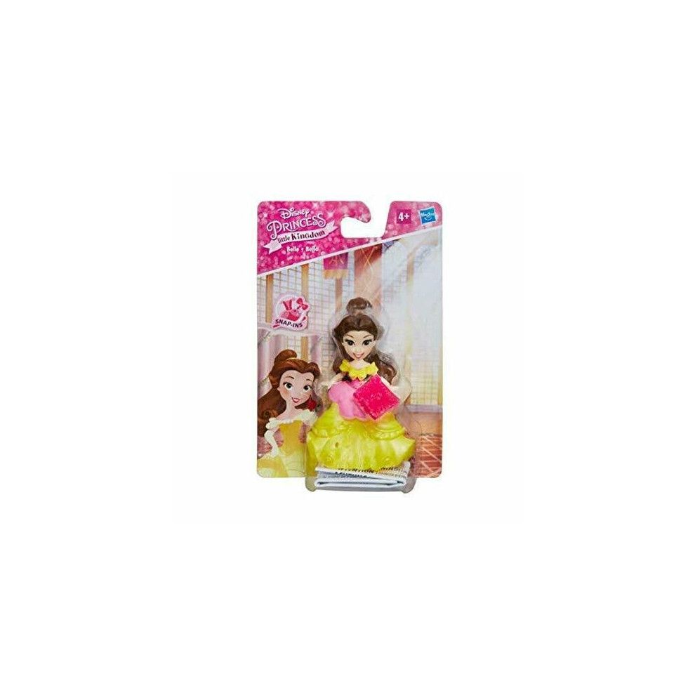 Hasbro Disney Princess Belle Doll Little Kingdom With Snap-Ins Piece