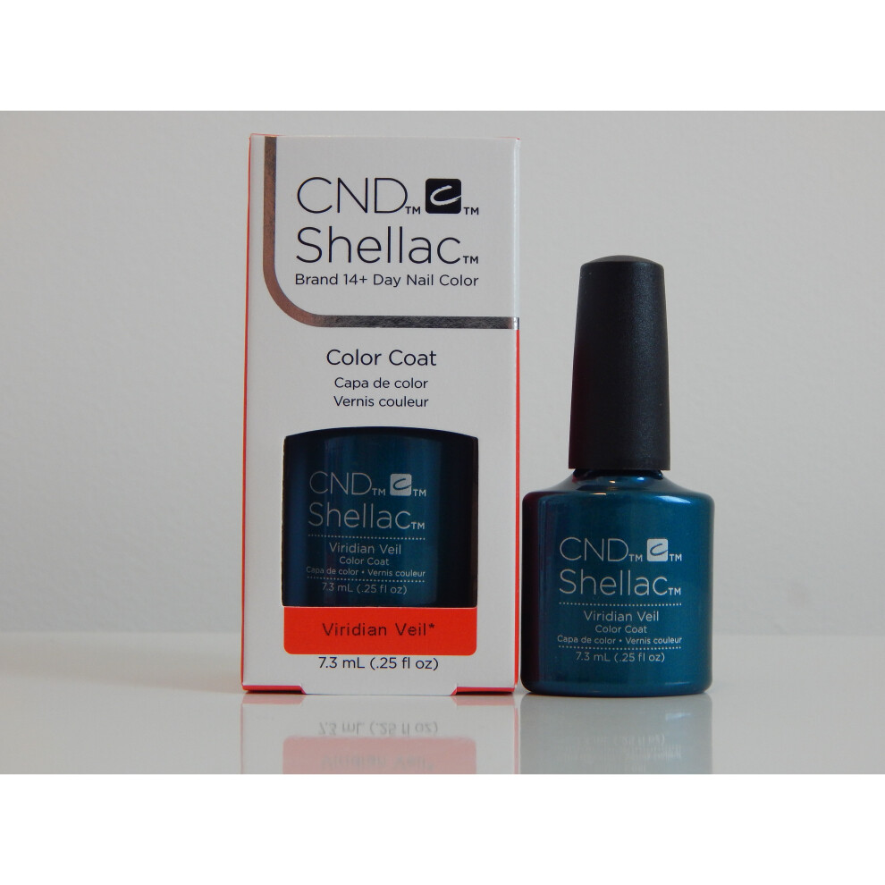 (VIRIDIAN VEIL) CND Shellac Color Coat UV/LED GEL BOXED 7.3ml