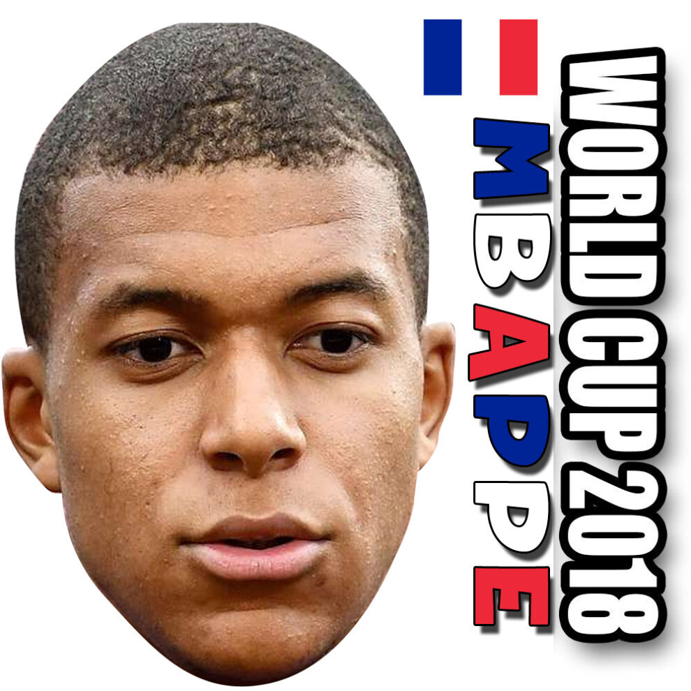 Kylian Mbappe - FRANCE Football World Cup 2018 celebrity Party Face Fancy Dress