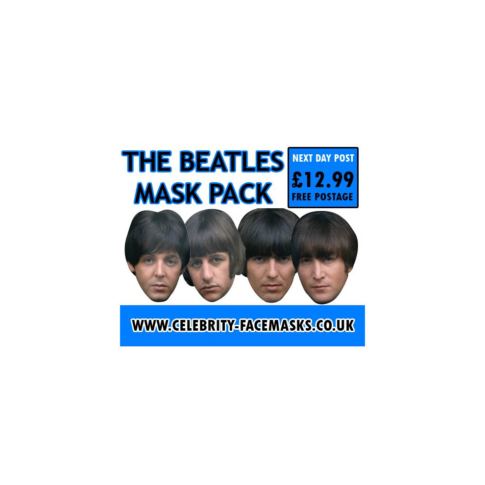 The Beatles celebrity Party Face Fancy Dress Pack