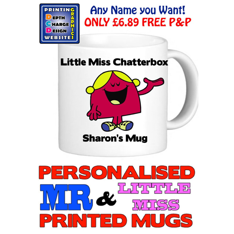 Little Miss Chatterbox Personalised Mug Cup