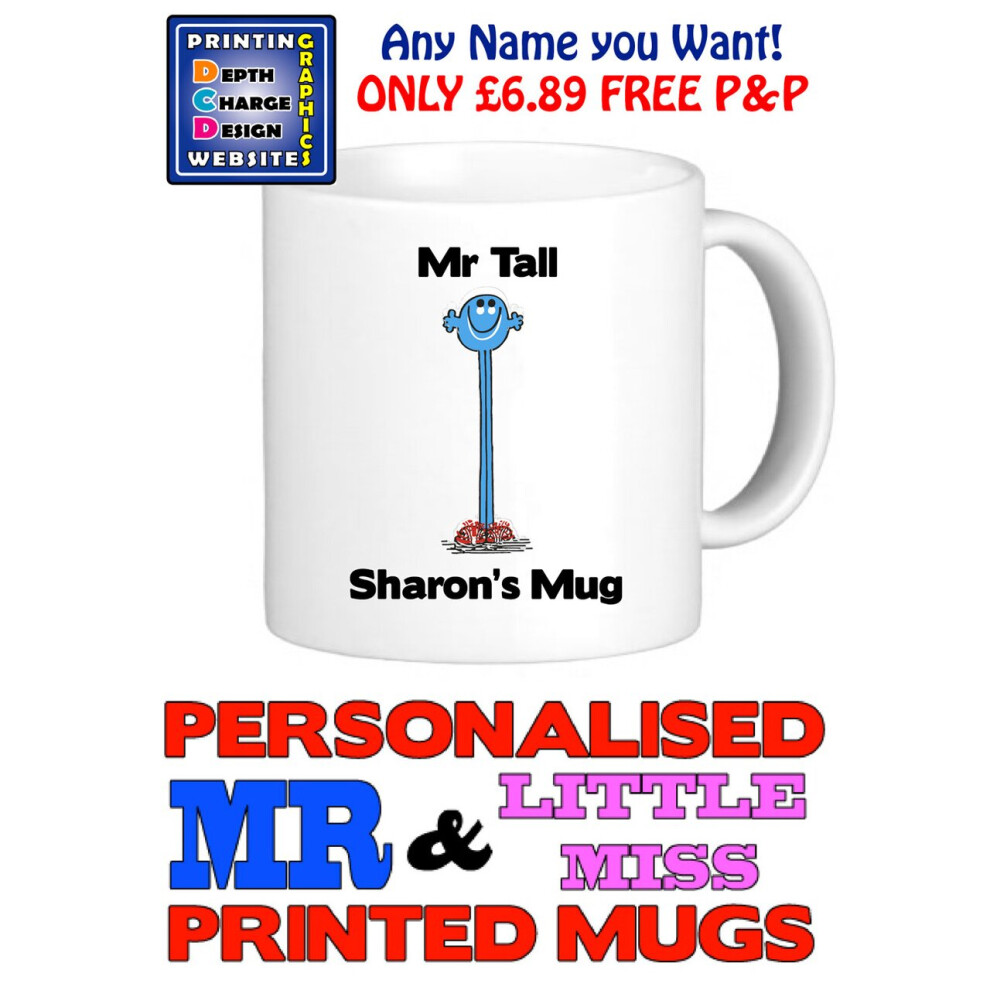 Mr Tall Man Personalised Mug Cup