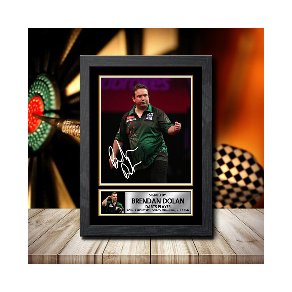 Brendan Dolan - Signed Autographed Darts Star Print