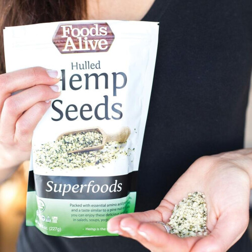 Foods Alive, Organic Hulled Hemp Seeds, 8 oz (227 g) 2