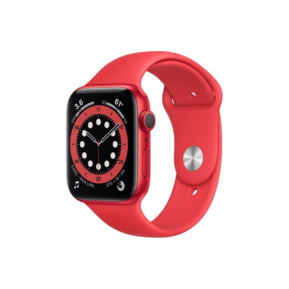 Apple Watch Series 6 44mm GPS Product Red Aluminium Red Sport Band