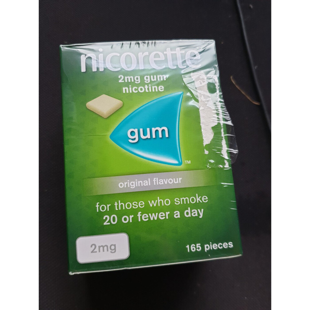 Nicorette 2mg Gum Original Flavour 165 Pieces - New