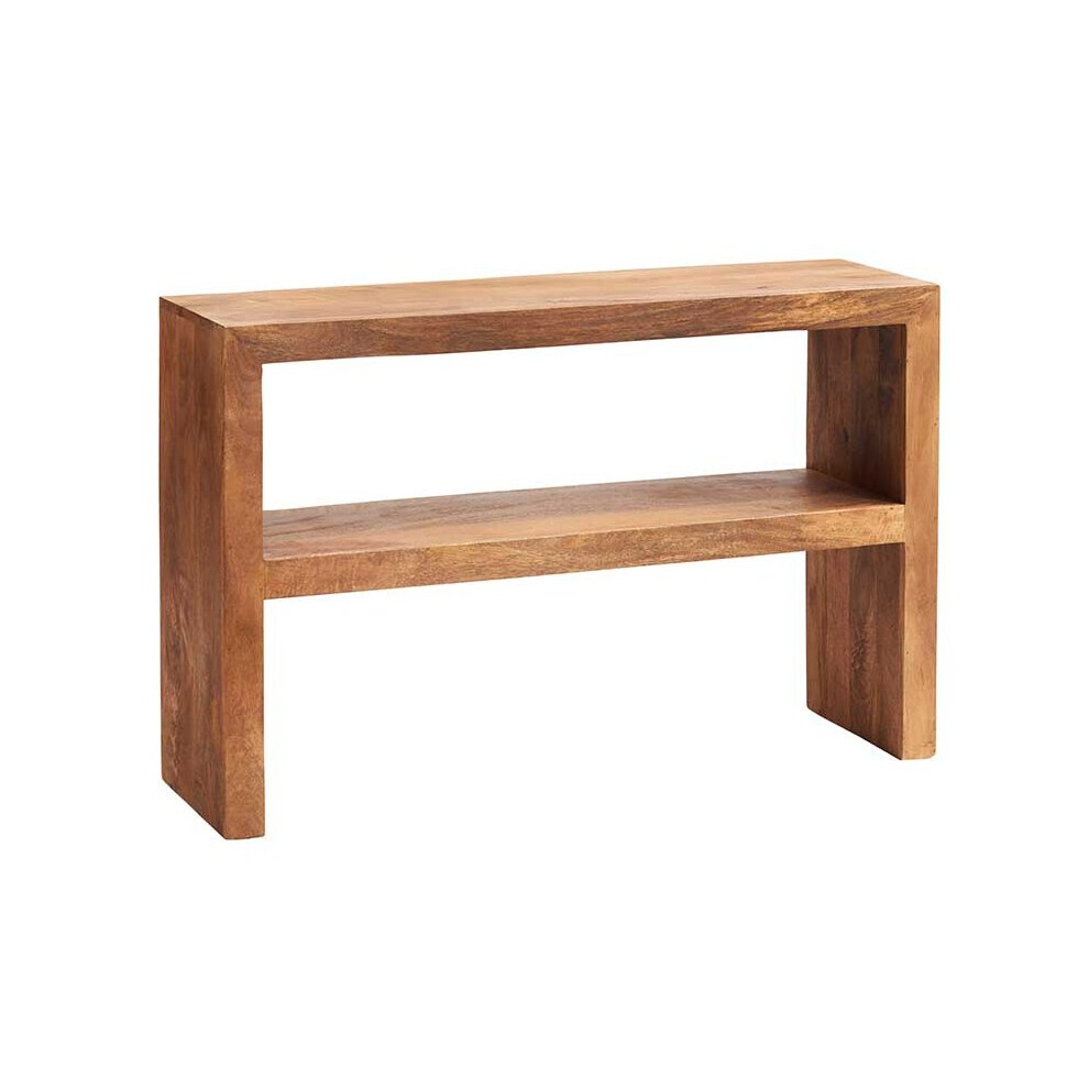 (Console Table) Dakota Mango Light Wood TV Media Cabinet Furniture