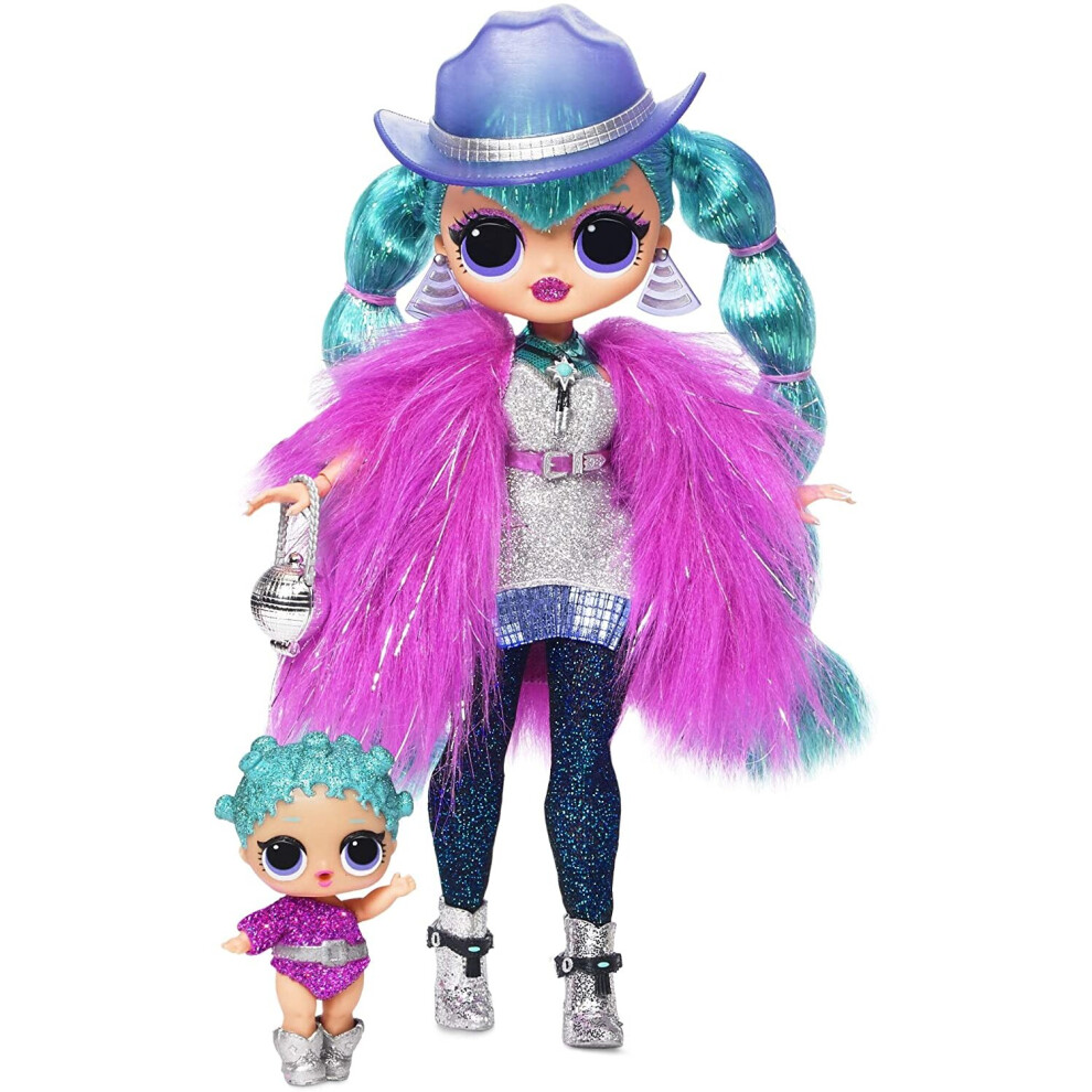 L.O.L Surprise! 561804 L.O.L. Surprise O.M.G. Winter Disco Cosmic Nova Fashion Doll & Sister, Multi