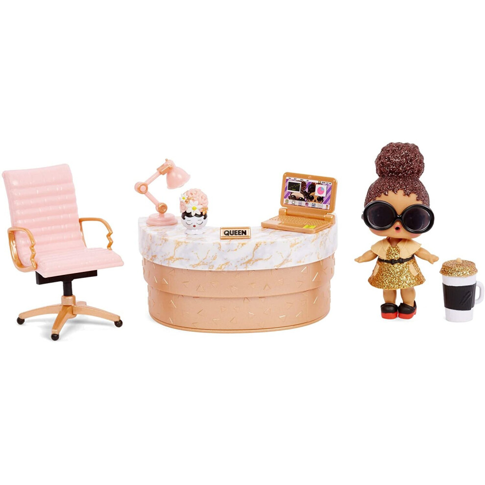 L.O.L. Surprise! Collectable Dolls for Girls - With 10 Surprises & Accessories - Boss Queen - Furniture Series 3