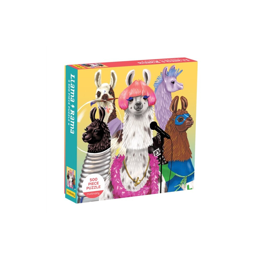 Photos - Jigsaw Puzzle / Mosaic Press Llama Rama 500 Piece Family Puzzle by Created by MUDPUPPY 