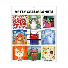 Artsy Cats Magnets by Illustrated by Rozelaar & Angie
