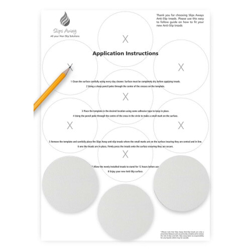 Non Slip Adhesive Bath & Shower Disc Stickers 10x Large Clear Discs 1