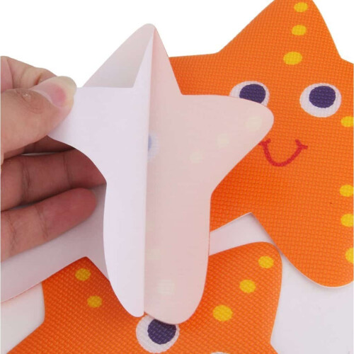 Non Slip Kids & Baby Bath Smiley Starfish X5 2