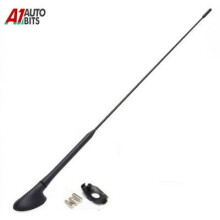 Ford Fiesta 1995-2012 & Ka 1996-2008 Antenna Mast & Base 21in (55cm) Black Plastic - A106-1 + A106-5
