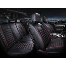 Deluxe Black PU Leather Full Set Seat Covers For Renault Clio Megane laguna