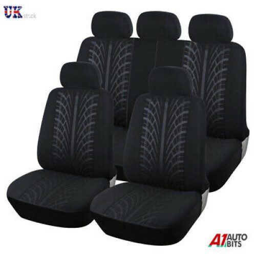 Skoda Fabia Octavia Roomster Yeti Full Seat Covers Set Protectors Black