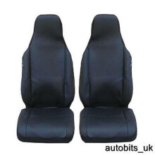 NEW QUALITY TAILORED BLACK FRONT SEAT COVERS FOR NISSAN PIXO SUZUKI ALTO