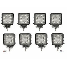 8 X Powerful Front Bull Nudge Bar & Spot Smd Led Lights 12V Day Lamp Car Suv 4X4