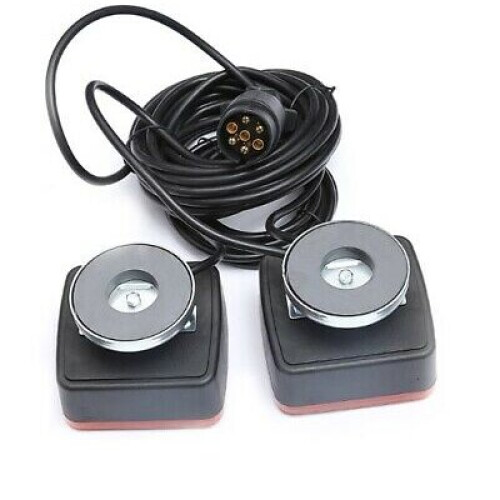 Rear Trailer Light Set Lightboard Towing Lamps Magnetic Tractor E-marked 7.5m 2