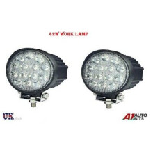 2 X Powerful Front Bull Nudge Bar & Flood Led Lights 12V Day Lamp Car Suv 4X4