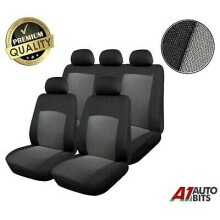 Vw Caddy Maxi Life Grey Black Full Car Seat Cover Set