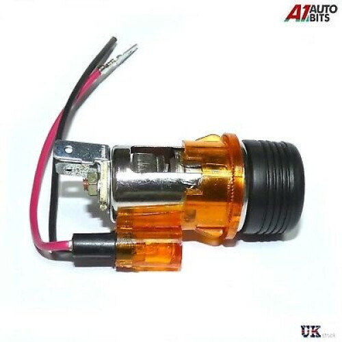Orange Cigarette Lighter Plug & Socket For Ford Fiesta Focus Mondeo Escort 1