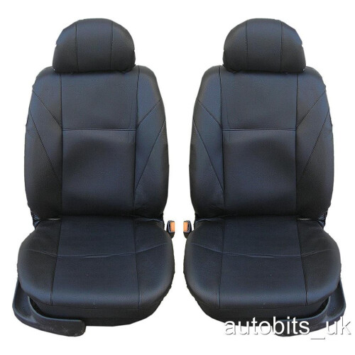 1+1 FRONT LEATHER BLACK SEAT COVERS FOR FORD FIESTA FOCUS MONDEO ...