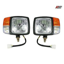 L+ R Universal Headlights Headlamps Indicator Lamps For Tractor Excavator Wired