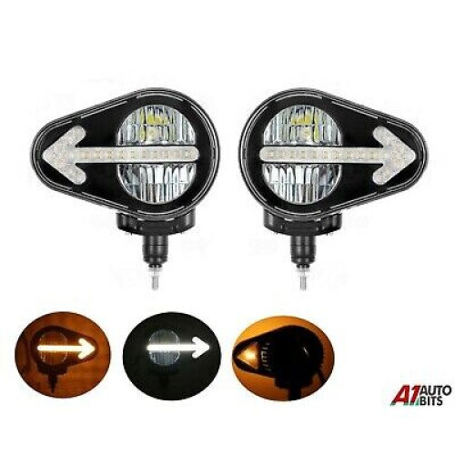 Faro Posteriore Sinistro Luci Laterali E Indicatori H4 Per JCB, Manitou, Matbro - Kit Con 3 Lampadine Alogene, 12V-24V, Colore Chiaro Ricambi Illuminazione Macchine Movimento Terra