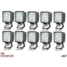 10x 48w 10-30v Led Work Flood Beam Lights Lamp Fits Jcb Bobcat John Deere Valtra