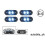 4 X CLEAR WHITE 12V 2 LED FRONT MARKER INDICATORS LIGHTS TRUCK TRAILER E-MARKED 4