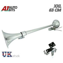 Single Trumpet Air Horn 12 V 24 V 150db Car Truck Rv Train Boat Loud 25" / 64cm