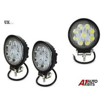 2X 12V 24V LED WORK LAMP SPOT LIGHT 27W OFFROAD TRUCK SPOT SUV CAR ATV BOAT BAR