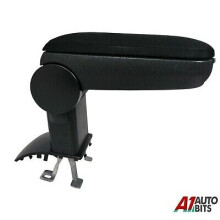 For VW Polo 6R 6C 61 2011+ Car Armrest Arm Rest + Assembly Set Black Textile