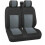 2+1 Grey Premium Fabric Seat Covers Set For Ford Transit Transit Custom 5