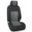 2+1 Grey Premium Fabric Seat Covers Set For Ford Transit Transit Custom 4